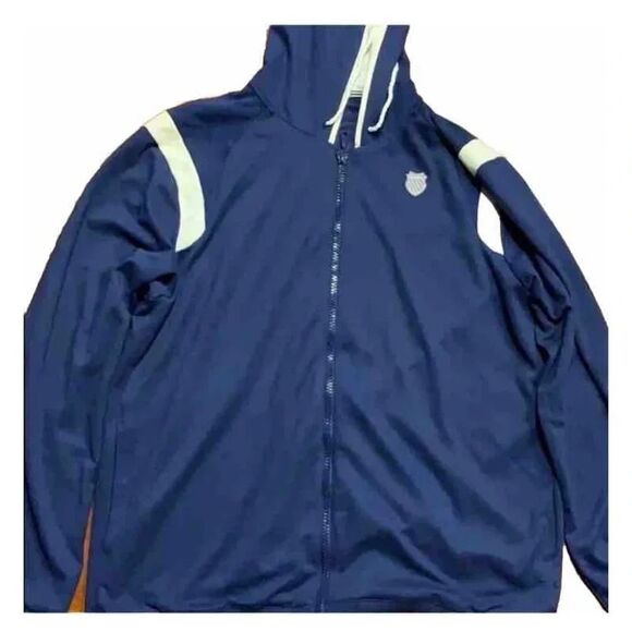 K-Swiss Blue and White Women Jacket Size XXL - Picture 4 of 8